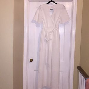 Pure White Maxi Skort Dress